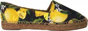 Multicolor Lemon Slip On Espadrilles Shoes
