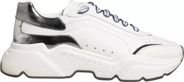White Silver Daymaster Low Top Men Sneakers Shoes