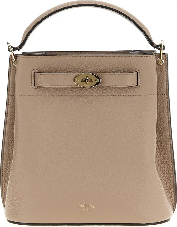 Gray Calfskin Crossbody Bag