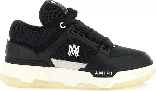 Black Calfskin Athletic Sneakers