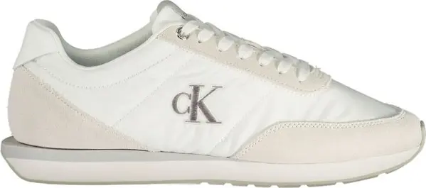 White Recycled Polyester Men Sneaker