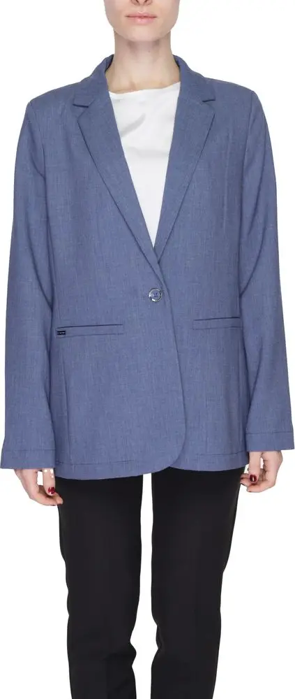 Blue Polyester Blazer
