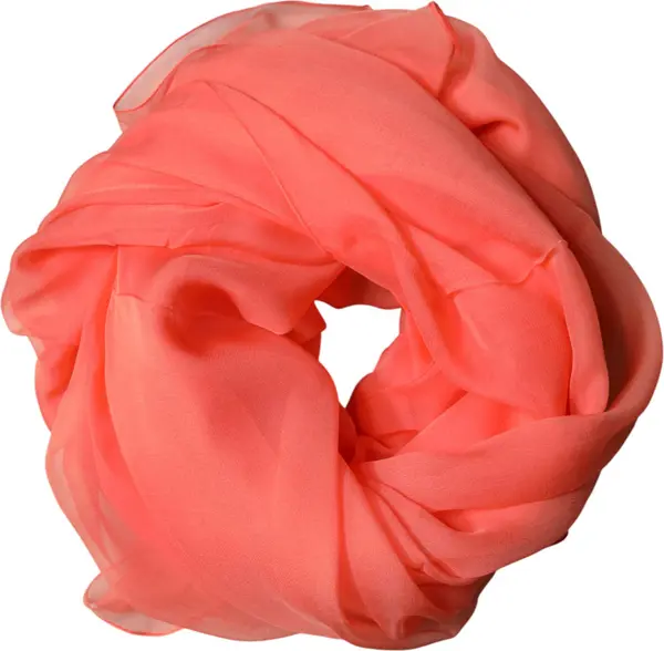 Orange Stole Silk Neck Wrap Shawl Men Scarf