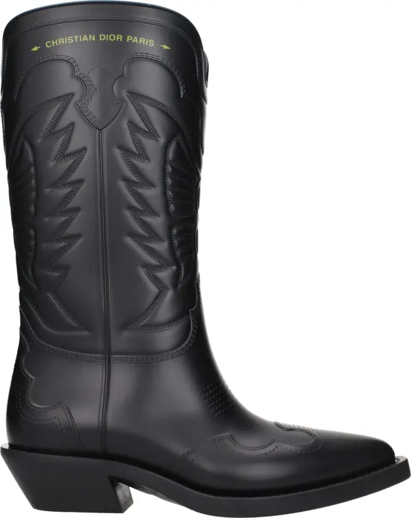 Black Cotton Boots