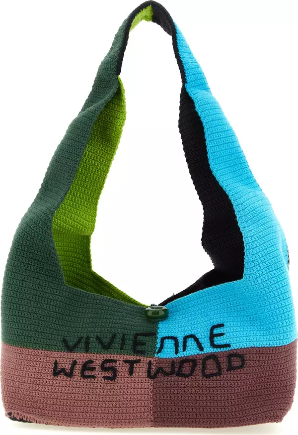Multicolor Cotton Shoulder Bag