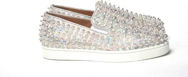 White Ab/Clear Ab Roller Boat Woman Flat Sneaker