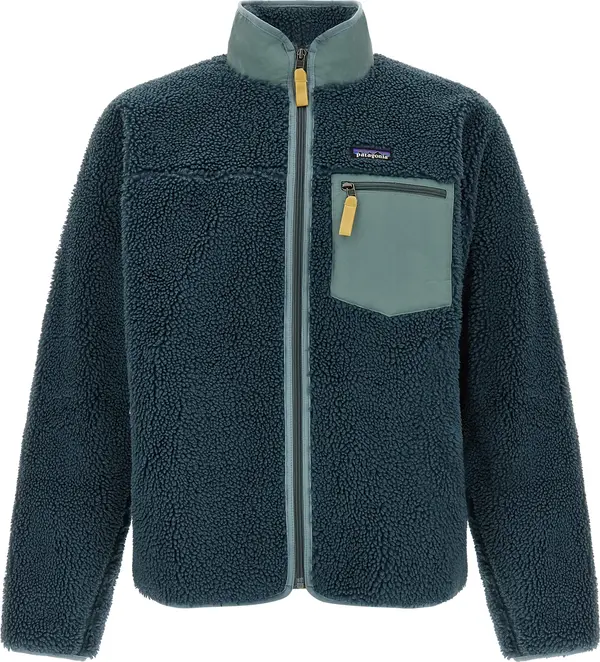 Blue Polyester Shell Jacket