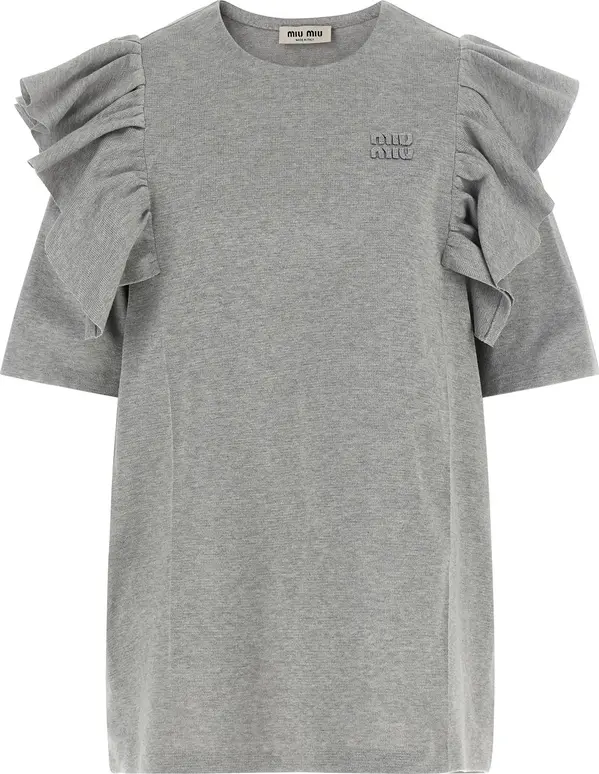 Gray Cotton Short Dress