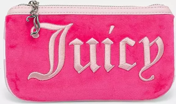 Pink Polyester Shoulder Bag