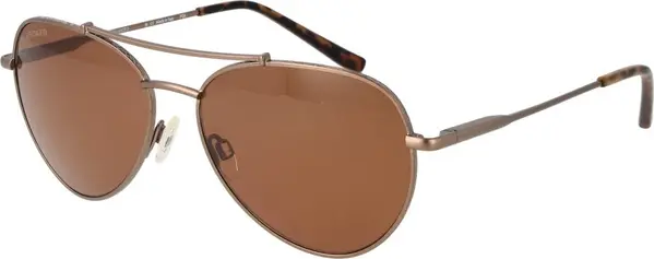 Brown Metal Sunglasses