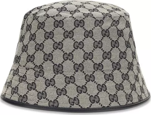 Gray Polyester Bucket Hat