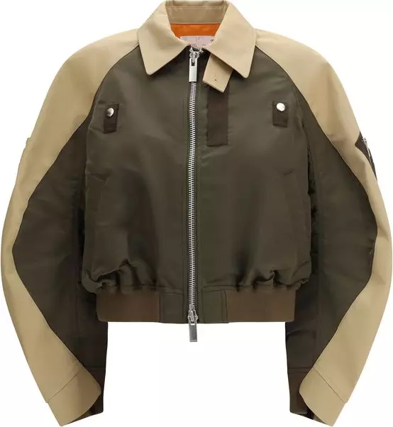 Bicolor Cotton Bomber