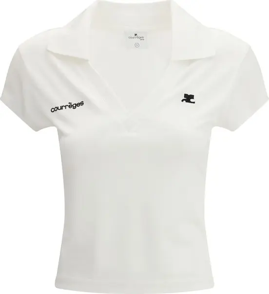 White Cotton Polo Shirt