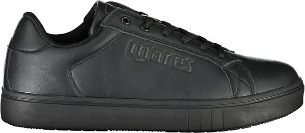 Black Polyurethane Men Sneaker