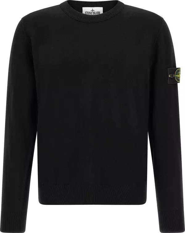 Black Virgin Wool Cardigan