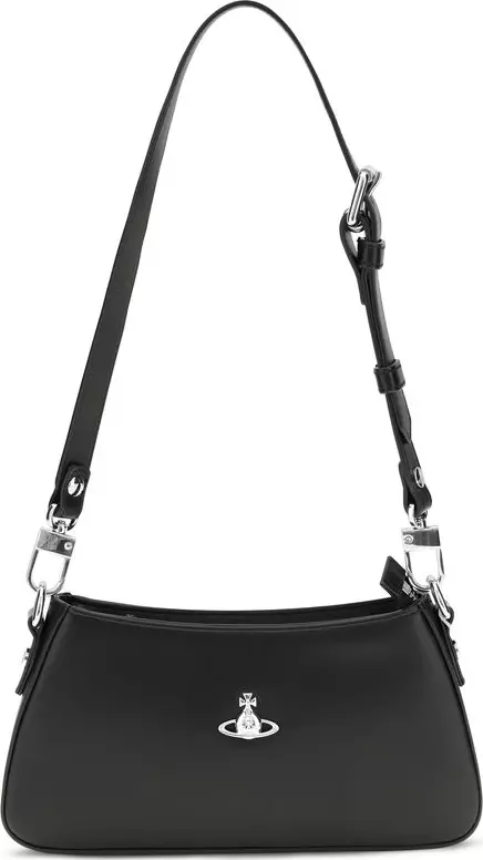 Black Calf Leather Bos Taurus Shoulder Bag