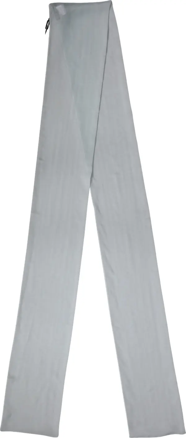 Light Blue Silk Sash Wrap Foulard 294.5cm x 19cm Scarf
