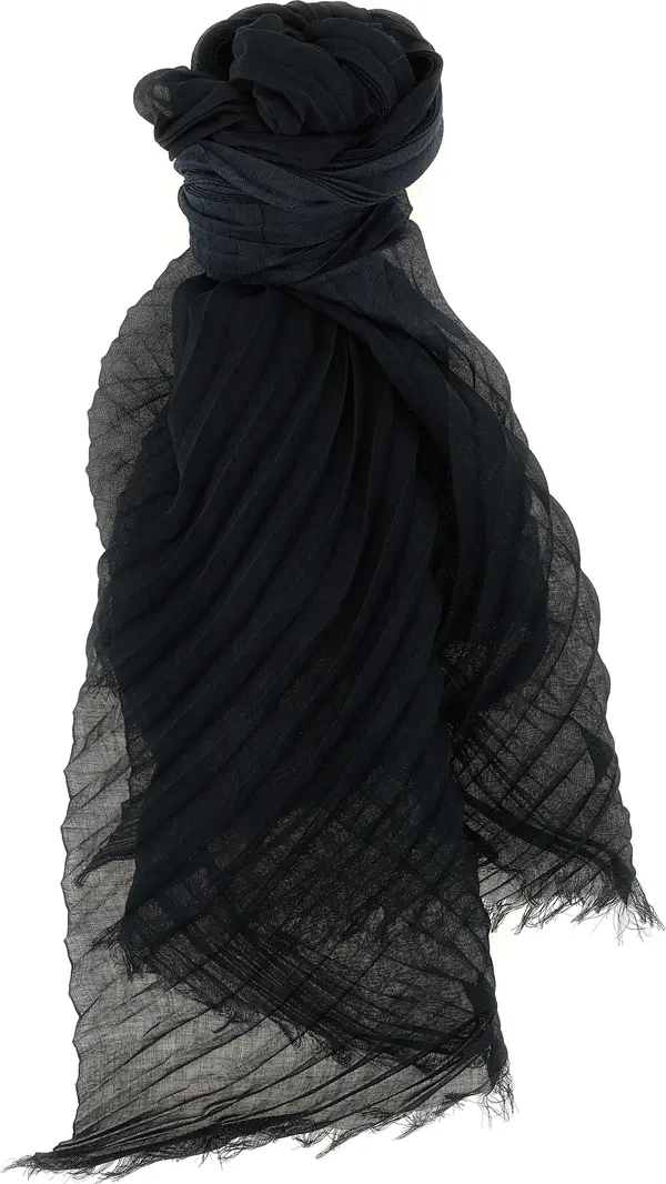 Black Polyester Scarf