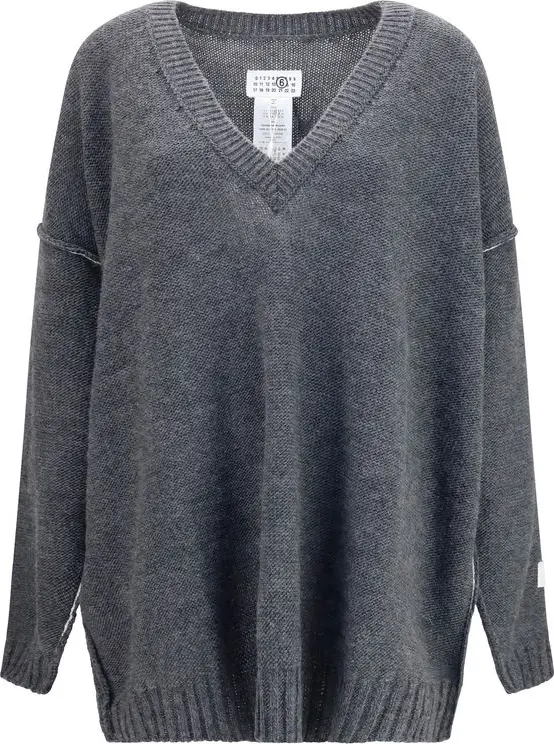 Gray Marabou Sweatshirt