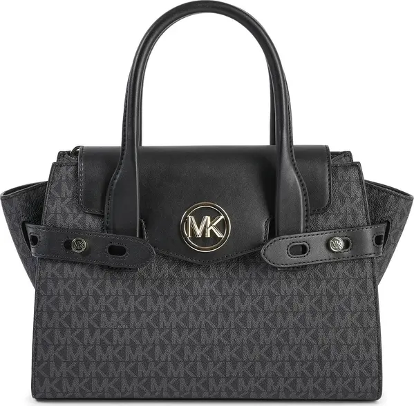 Black Pvc Satchel Bag