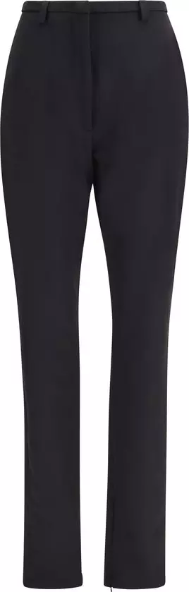 Black Polyester Skinny Pants