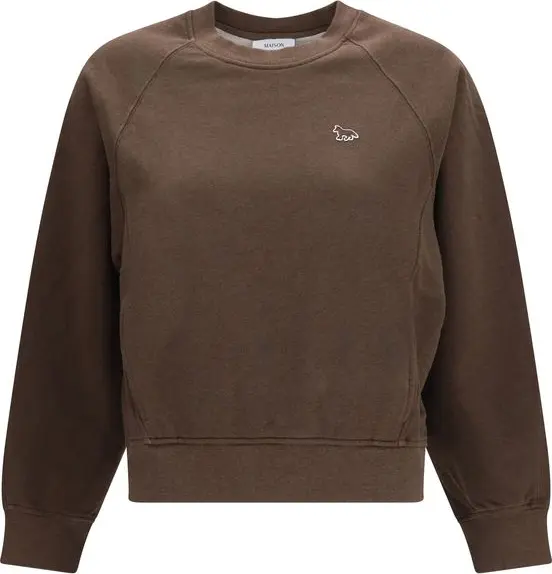 Brown Cotton Sweatshirt