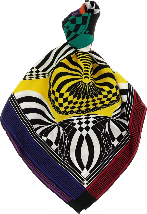 Multicolor Silk Foulard