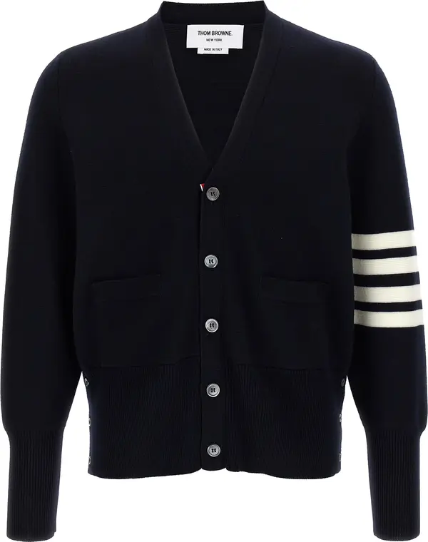 Blue Virgin Wool Cardigan