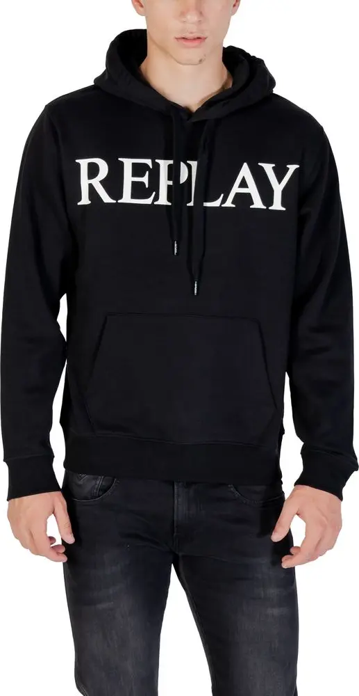 Black Cotton Hoodie