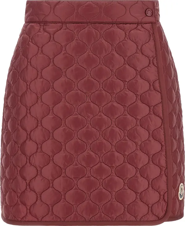 Bordeaux Polyamide Long Skirt