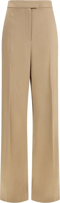 Beige Silk Dress Pants
