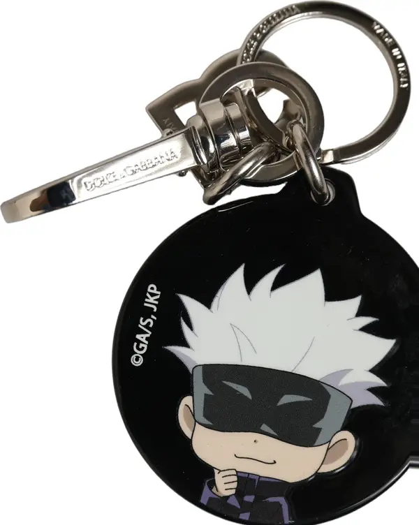 Black Kaisen Satoru Gojo Charm Metal Keychain Keyring