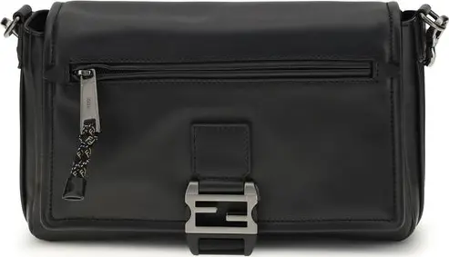 Black Calf Leather Bos Taurus Shoulder Bag