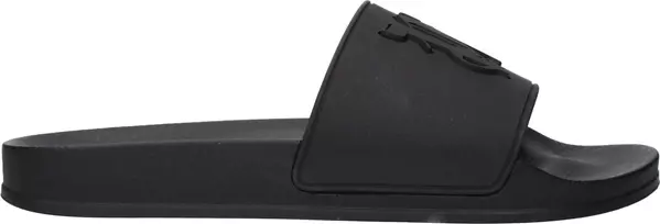 Black Cotton Slippers