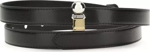 Black Calf Leather Bos Taurus Regular Belt