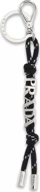 Black Recycled Polyamide Keychain