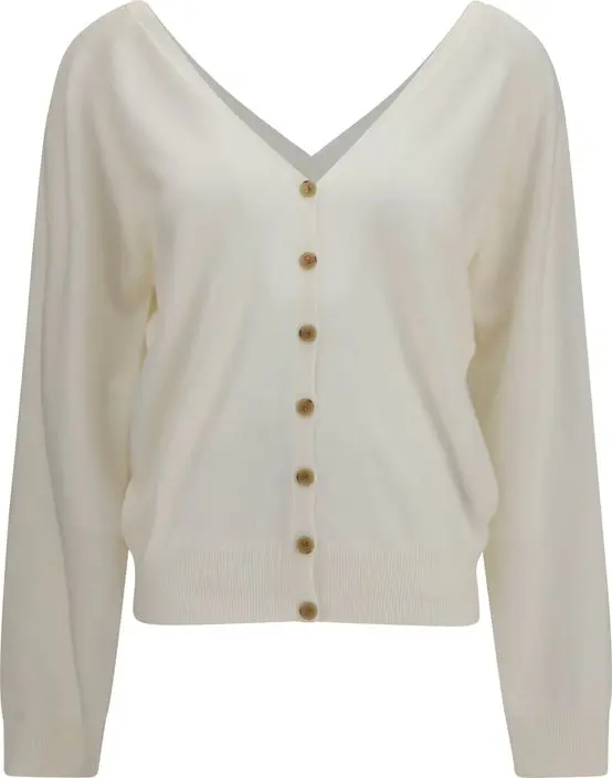 Beige Cashmere Cardigan
