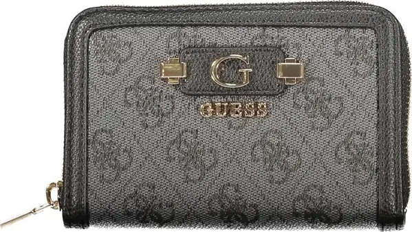 Black Polyurethane Women's Wallet