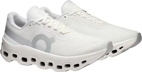 White Recycled Polyester Athletic Sneakers