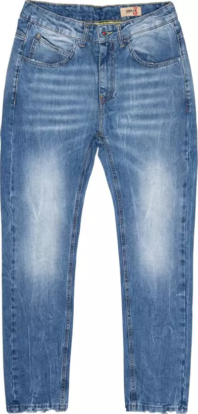 Blue Cotton Relaxed Fit Jeans