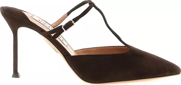 Brown Goatskin High Heel Pumps
