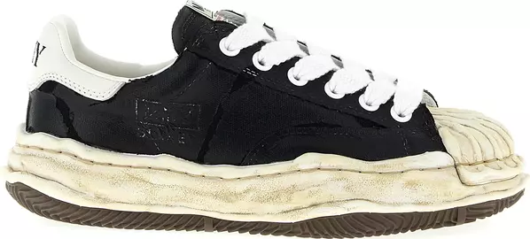 Black Cotton Sneakers
