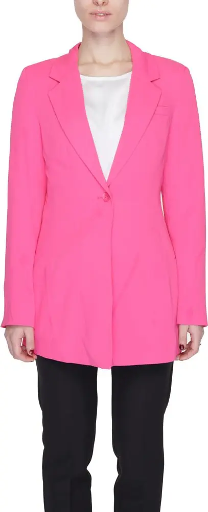 Pink Polyester Blazer