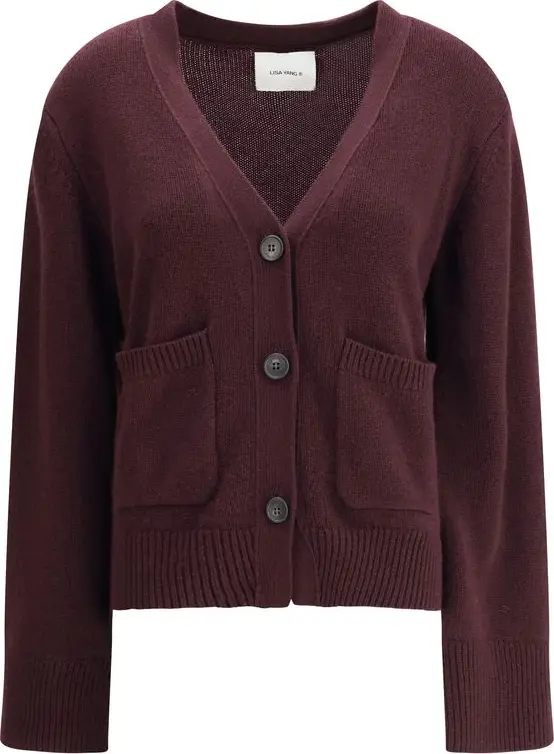 Purple Cashmere Cardigan