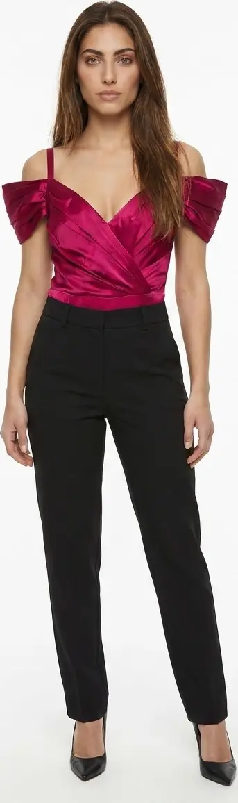 Pink Silk Sleeveles T-Shirt