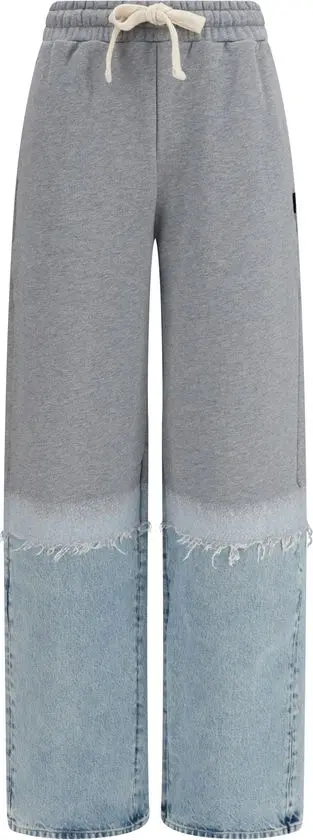 Multicolor Cotton Athletic Pants