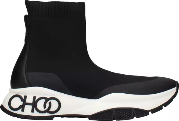 Black Fabric Ankle Boots