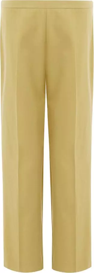 Gold Cotton Casual Pants