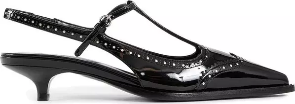 Black Calfskin Pumps