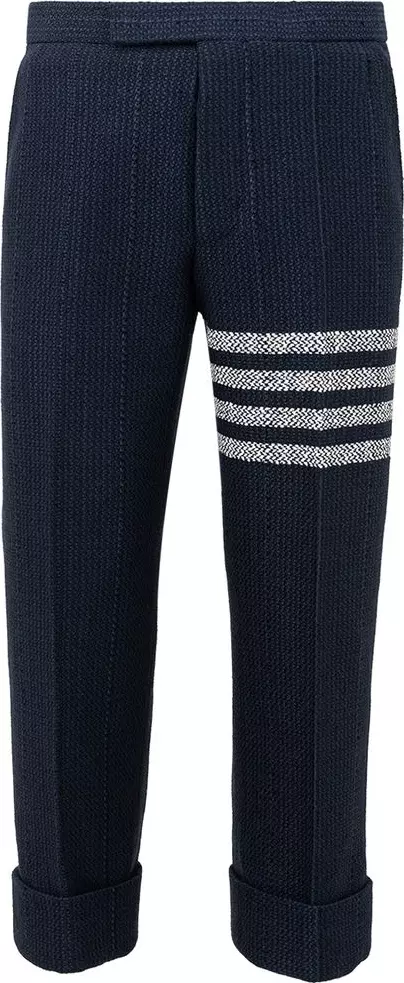 Blue Marabou Casual Pants
